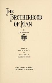 Cover of: The brotherhood of man.