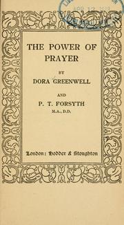 Cover of: The power of prayer by Dora Greenwell