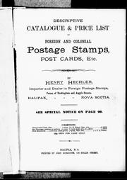 Descriptive catalogue & price list foreign and colonial postage stamps, post cards, etc by Henry Hechler