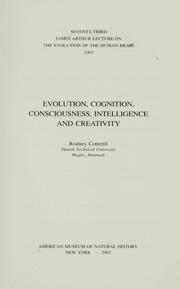 Cover of Evolution, cognition, consciousness, intelligence and creativity