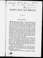 Cover of: Janet's love and service