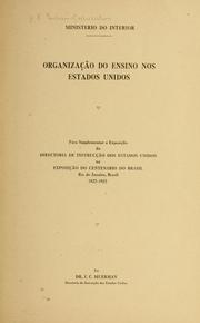 Cover of: Organização do ensino nos Estados Unidos. by United States. Office of Education