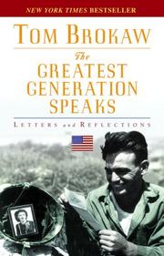 Cover of: The Greatest Generation Speaks