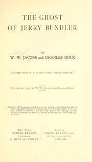 Cover of: The ghost of Jerry Bundler by W. W. Jacobs