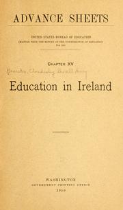 Cover of: Education in Ireland.