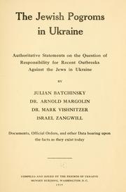 The Jewish pogroms in Ukraine by IUliian Bachynskyi