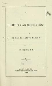 Cover of: Christmas offering