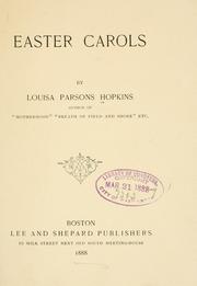 Easter carols by Louisa Parsons Stone Hopkins