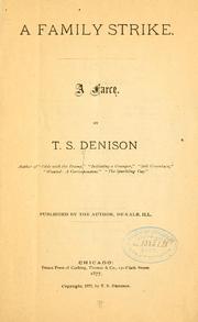 Cover of: A family strike by Thomas S. Denison