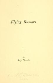Cover of: Flying rumors