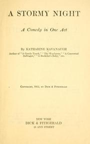 Cover of: A stormy night: a comedy in one act