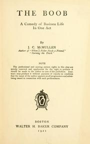 Cover of: The boob by J. C. McMullen