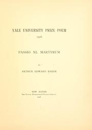 Passio XL martyrum by Arthur Edward Baker