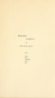 Cover of: Western glimpses [a poem] by Belle Bearden Barry