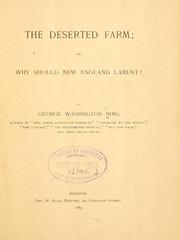 Cover of: The deserted farm by George Washington Nims