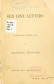 Cover of: Old love letters: a comedy in one act