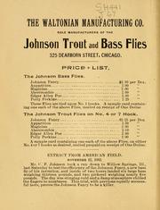 Cover of: Fly fishing for trout and bass by Charles F. Johnson