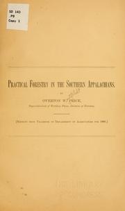 Cover of: Practical forestry in the southern Appalachians. by Overton Westfeldt Price