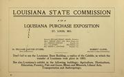 Cover of: Our forests and the timbers they contain. by Louisiana. State commission, Louisiana purchase exposition, 1904