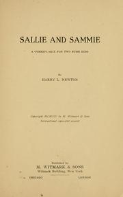 Cover of: Sallie and Sammie ... by Harry L. Newton