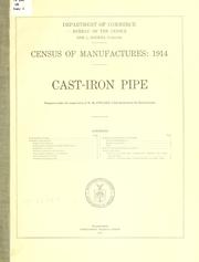 Cover of: Census of manufactures: 1914. | United States. Bureau of the Census