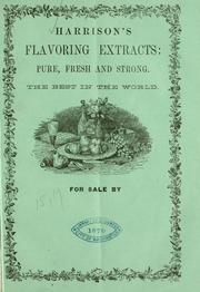 Cover of: Harrison's flavoring extracts. 18 varieties 
