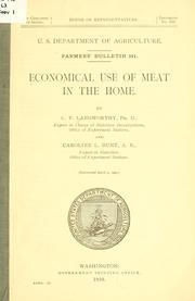 Economical use of meat in the home by Charles Ford Langworthy