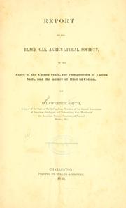 Cover of: Report to the Black oak agricultural society