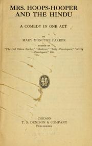 Cover of: Mrs. Hooper Hooper and the Hindu.