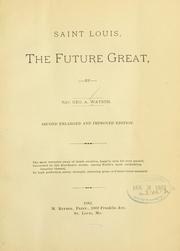 Cover of: Saint Louis: the future great