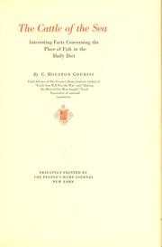 Cover of: The cattle of the sea by C. Houston Goudiss
