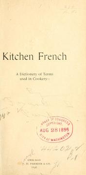 Cover of: Kitchen French | Fran D. Parker