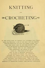 Cover of: Knitting and crocheting