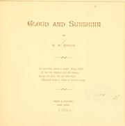 Cover of: Cloud and sunshine | Poole, Hester Martha (Hunt) Mrs.