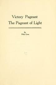 Cover of: Victory pageant: the pageant of light