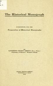 The historical monograph by Gipson, Lawrence Henry