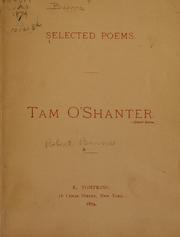 Cover of: Tam o' Shanter. by Robert Burns