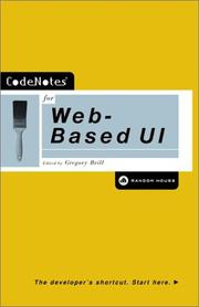 Cover of: Codenotes for Web Based Ui by Gregory Brill