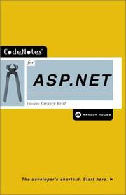 Cover of: CodeNotes for ASP.NET