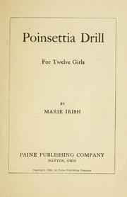 Cover of: Poinsettia drill ... by Marie Irish