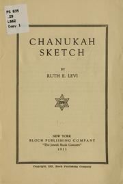 Cover of: Chanukah sketch by Ruth E. Levi