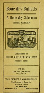 Cover of: Bone dry ballads