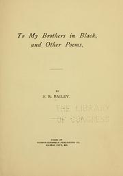 Cover of: To my brothers in black and other poems