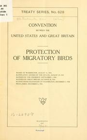 Cover of: Convention between the United States and Great Britain. by United States