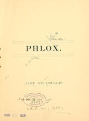 Cover of: Phlox.