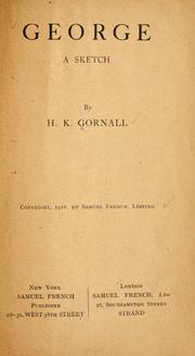 Cover of: George: a sketch