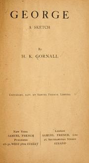 Cover of: George by Harold Kenyon Gornall