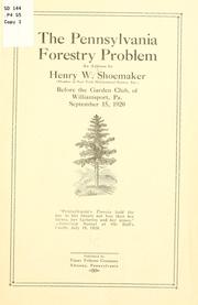 Cover of: Pennsylvania forest problem.
