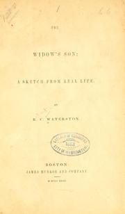 Cover of: The widow's son: a sketch from real life.