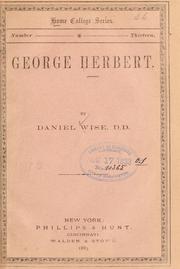 Cover of: George Herbert.